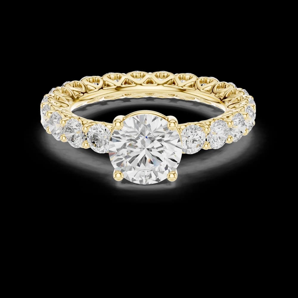 Gemma Hidden Accent Bridge Lab Grown Diamond Ring - Image 3 Gemma Hidden Accent Bridge Lab Grown Diamond Ring, view 3 of 6