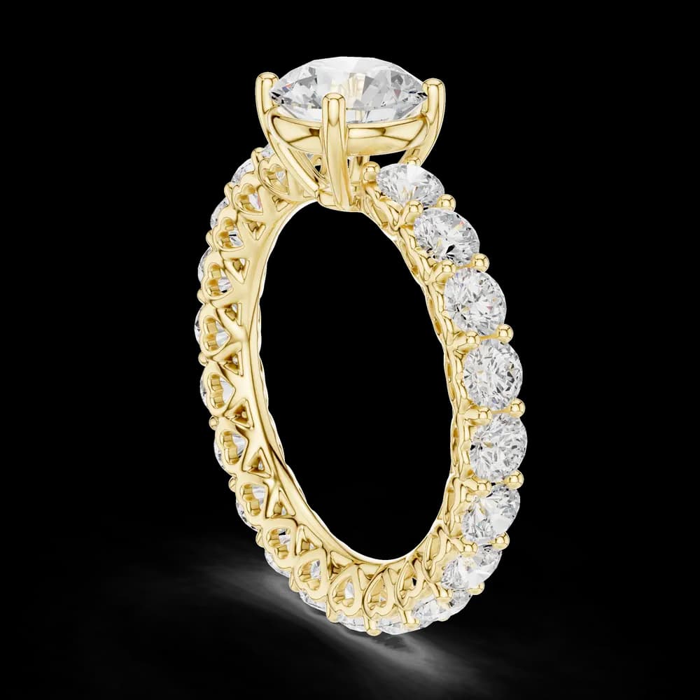 Gemma Hidden Accent Bridge Lab Grown Diamond Ring - Image 4 Gemma Hidden Accent Bridge Lab Grown Diamond Ring, view 4 of 6