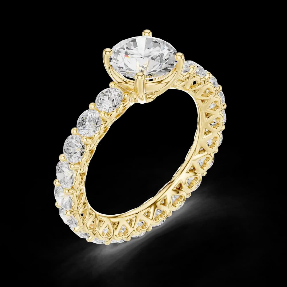 Gemma Hidden Accent Bridge Lab Grown Diamond Ring - Image 5 Gemma Hidden Accent Bridge Lab Grown Diamond Ring, view 5 of 6