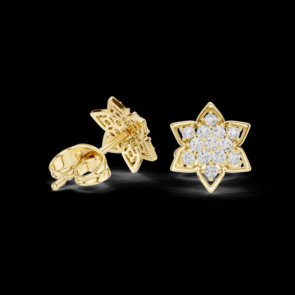 Gentle Breeze lab grown diamond earring design - Image 4 Gentle Breeze lab grown diamond earring design, view 4 of 6