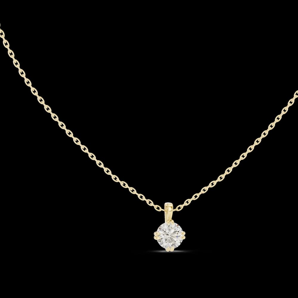 Gentle Smile lab grown diamond pendant - Image 3 Gentle Smile lab grown diamond pendant, view 3 of 6