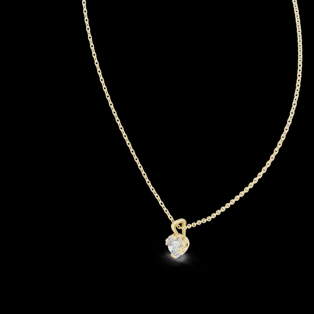 Gentle Smile lab grown diamond pendant - Image 5 Gentle Smile lab grown diamond pendant, view 5 of 6
