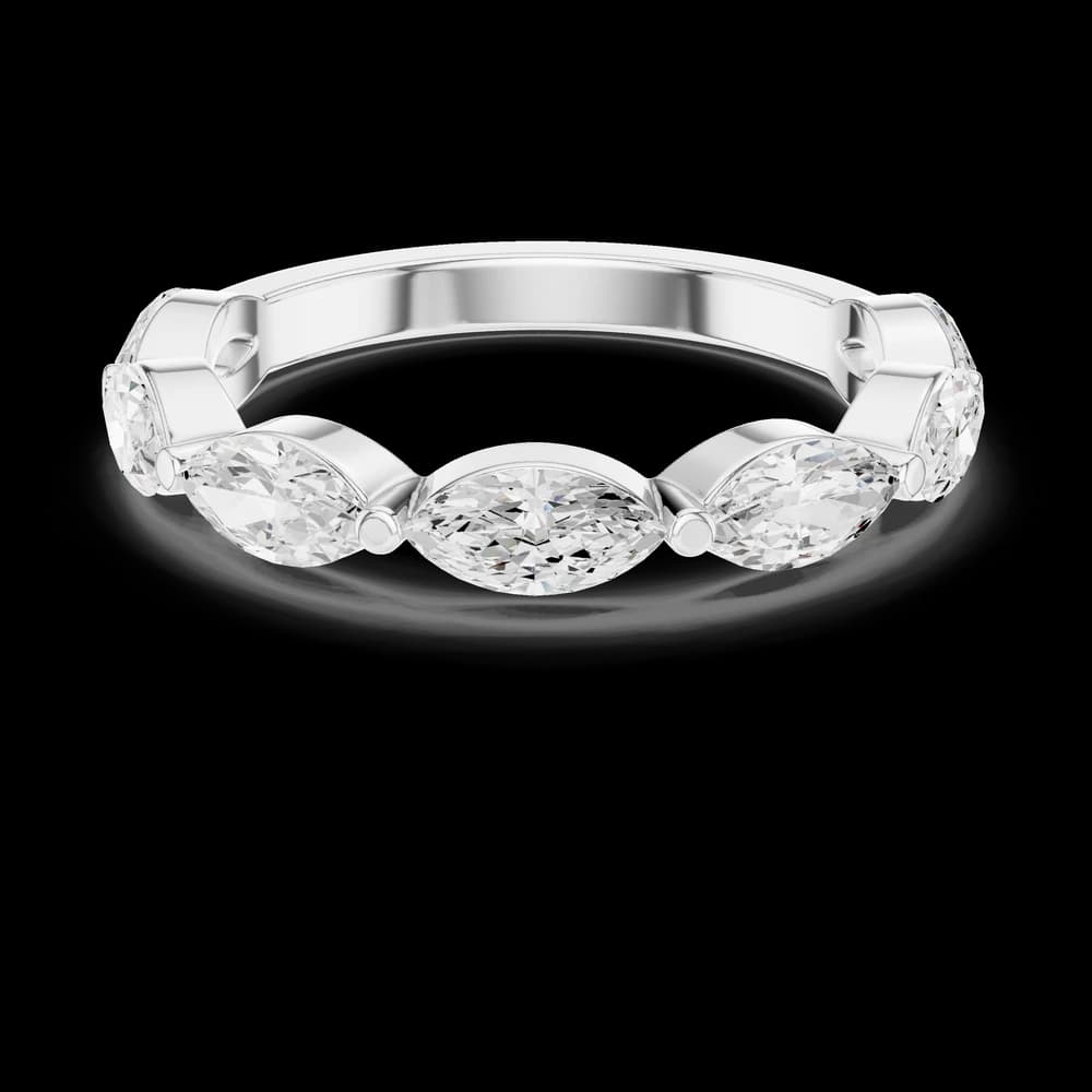 Horizontal Marquise Cut Lab Grown Diamond Ring - Image 2 Horizontal Marquise Cut Lab Grown Diamond Ring, view 2 of 6
