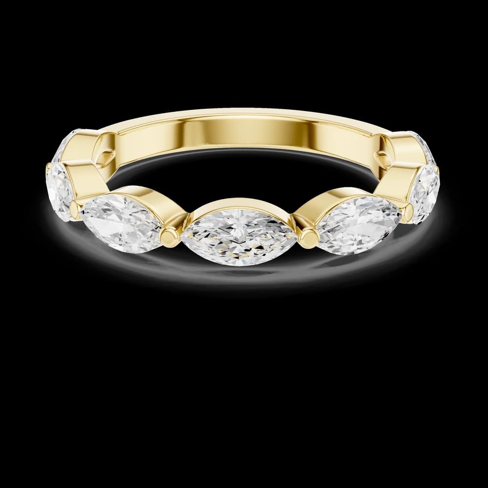 Horizontal Marquise Cut Lab Grown Diamond Ring - Image 3 Horizontal Marquise Cut Lab Grown Diamond Ring, view 3 of 6