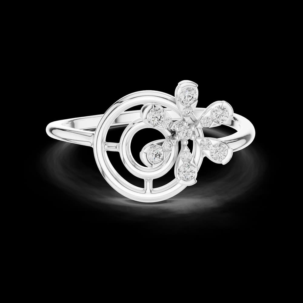 Gilded Lab grown diamond Rings style - Image 2 Gilded Lab grown diamond Rings style, view 2 of 6