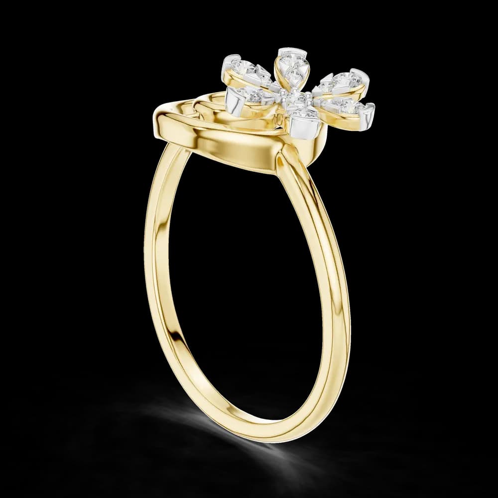 Gilded Lab grown diamond Rings style - Image 4 Gilded Lab grown diamond Rings style, view 4 of 6