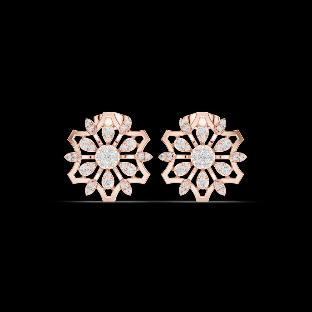 Glacial Frost Lab Grown Diamond Earrings Studs - Image 1 Glacial Frost Lab Grown Diamond Earrings Studs, view 1 of 6