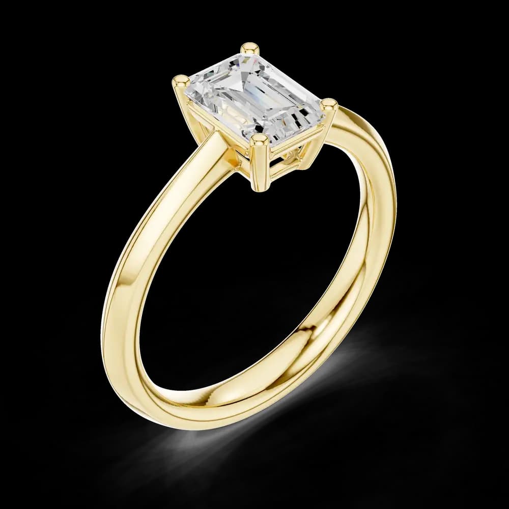 Glacial Grace Lab Grown Solitaire Diamond Ring - Image 5 Glacial Grace Lab Grown Solitaire Diamond Ring, view 5 of 6