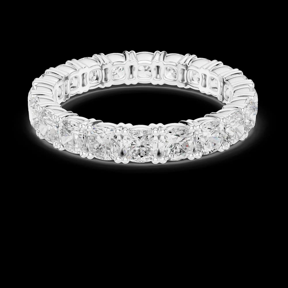 Round Full Eternity Lab Grown Band - Image 2 Round Full Eternity Lab Grown Band, view 2 of 6