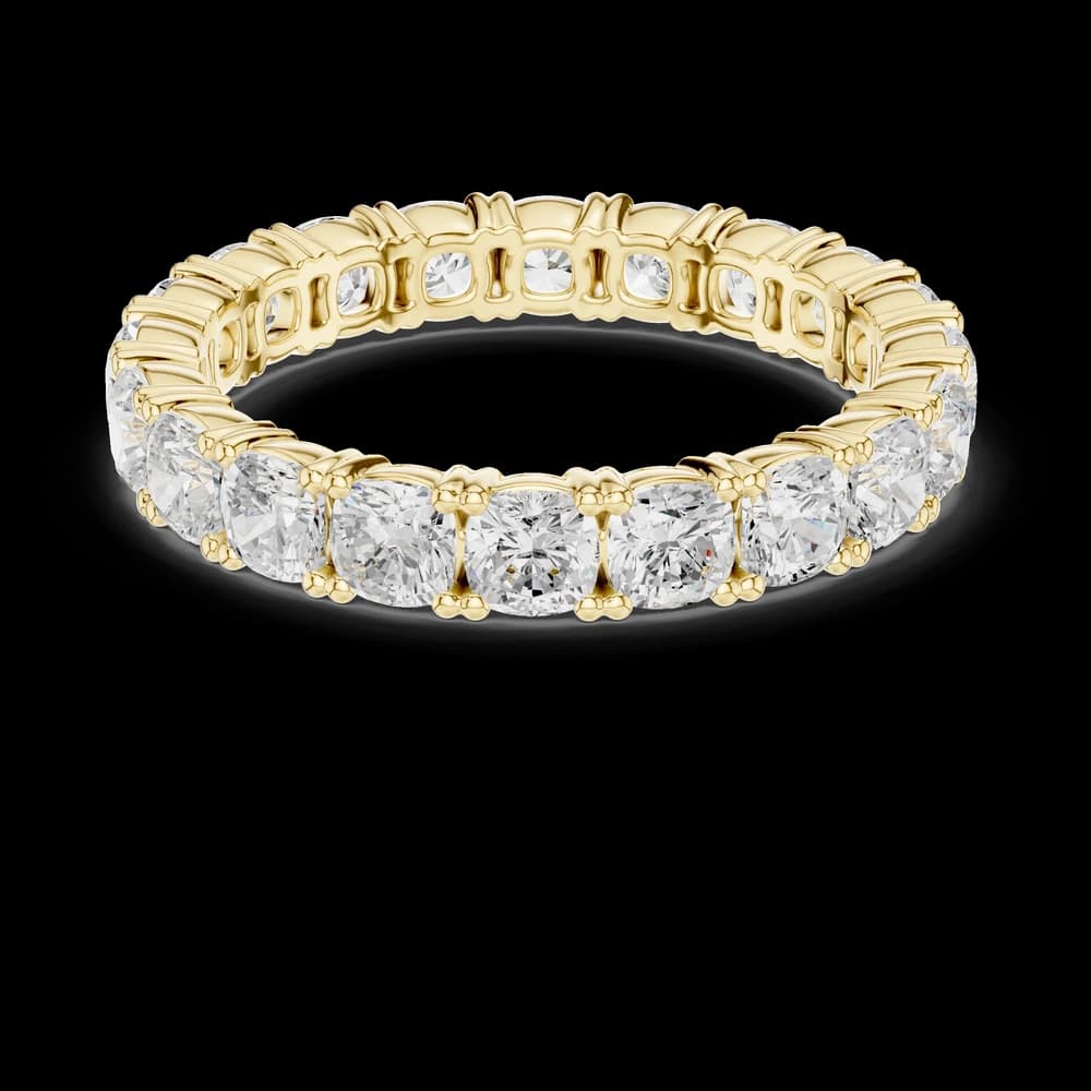 Round Full Eternity Lab Grown Band - Image 3 Round Full Eternity Lab Grown Band, view 3 of 6