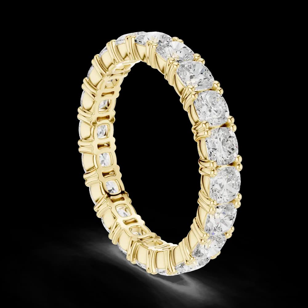 Round Full Eternity Lab Grown Band - Image 4 Round Full Eternity Lab Grown Band, view 4 of 6