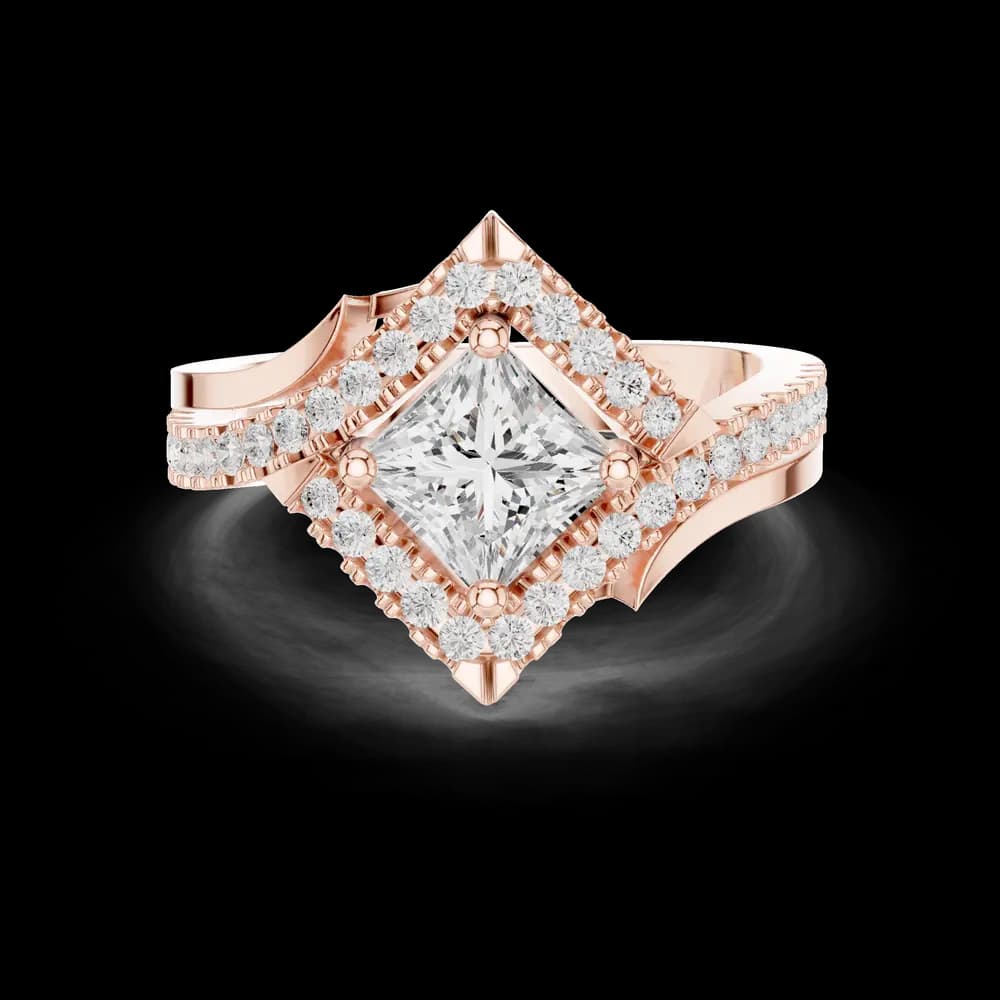 Glacier Peak Lab Grown Diamond Baguette Ring - Image 4 Glacier Peak Lab Grown Diamond Baguette Ring, view 4 of 9