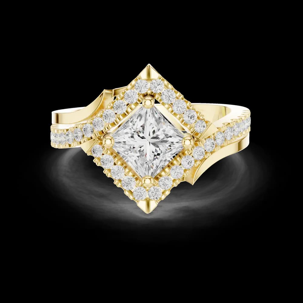 Glacier Peak Lab Grown Diamond Baguette Ring - Image 6 Glacier Peak Lab Grown Diamond Baguette Ring, view 6 of 9