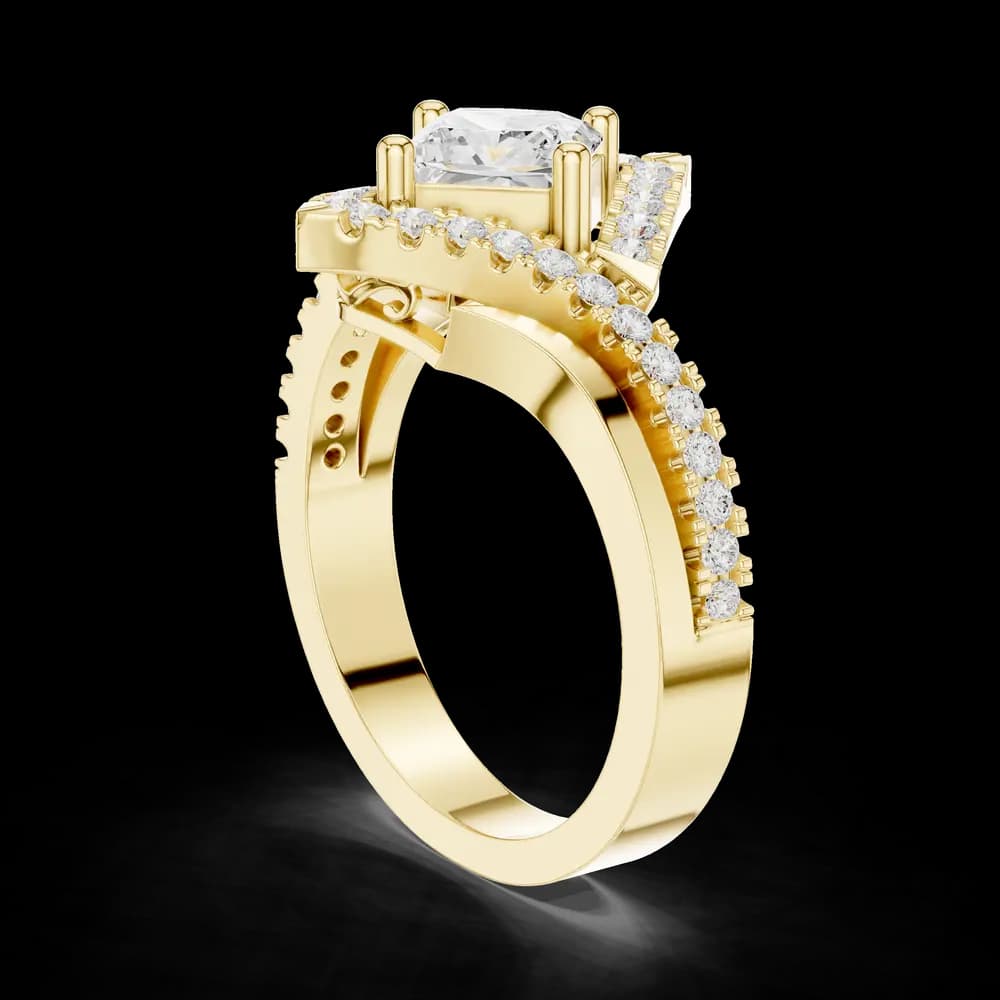 Glacier Peak Lab Grown Diamond Baguette Ring - Image 7 Glacier Peak Lab Grown Diamond Baguette Ring, view 7 of 9