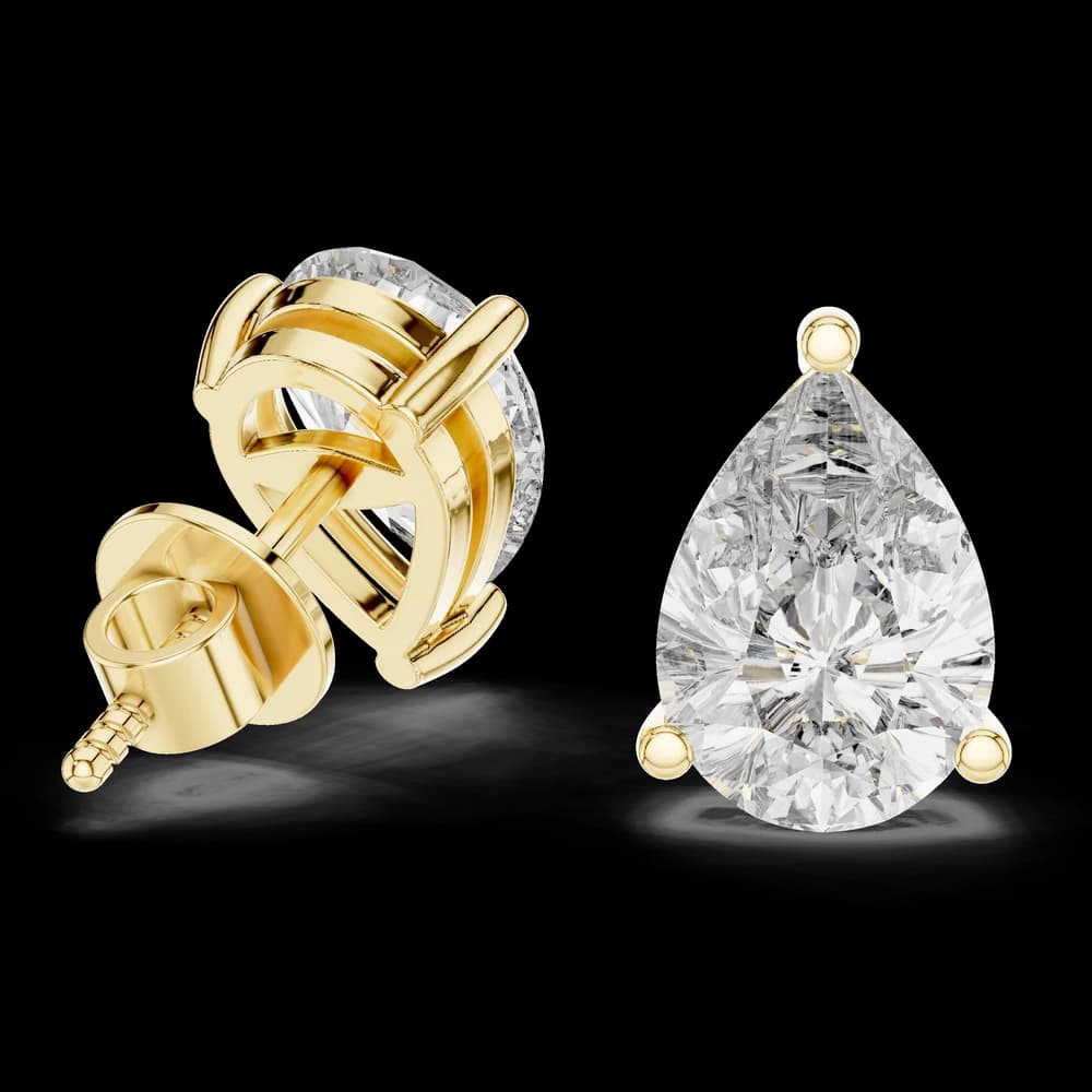 Glamorous Pear Style Lab Grown Diamond Earrings - Image 1 Glamorous Pear Style Lab Grown Diamond Earrings, view 1 of 3