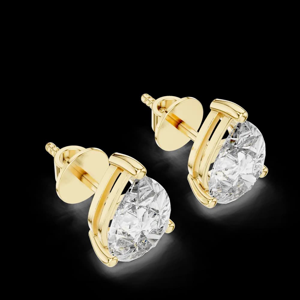 Glamorous Pear Style Lab Grown Diamond Earrings - Image 2 Glamorous Pear Style Lab Grown Diamond Earrings, view 2 of 3