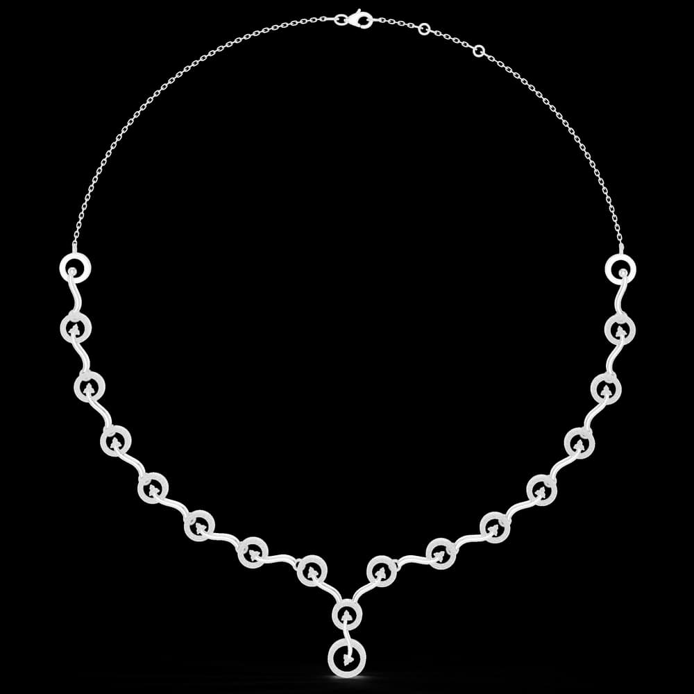 Gleaming Circular Diamond Lab Grown Necklace - Image 2 Gleaming Circular Diamond Lab Grown Necklace, view 2 of 6