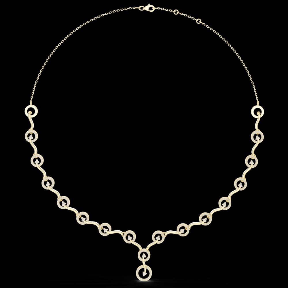 Gleaming Circular Diamond Lab Grown Necklace - Image 3 Gleaming Circular Diamond Lab Grown Necklace, view 3 of 6