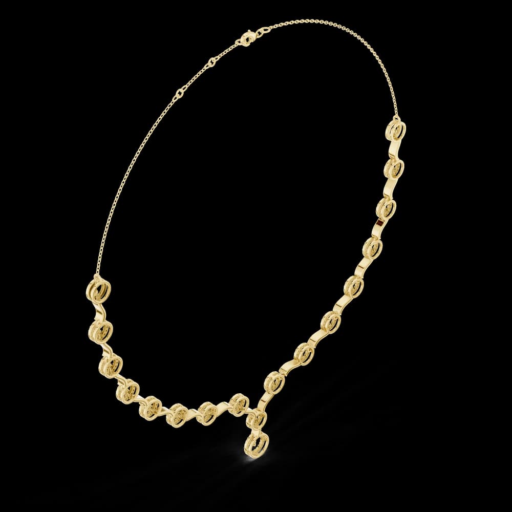 Gleaming Circular Diamond Lab Grown Necklace - Image 5 Gleaming Circular Diamond Lab Grown Necklace, view 5 of 6