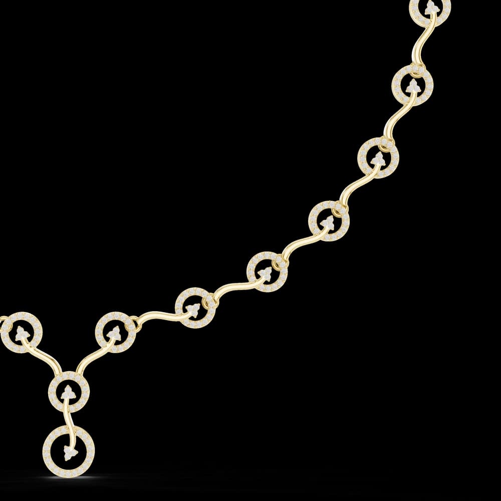 Gleaming Circular Diamond Lab Grown Necklace - Image 6 Gleaming Circular Diamond Lab Grown Necklace, view 6 of 6