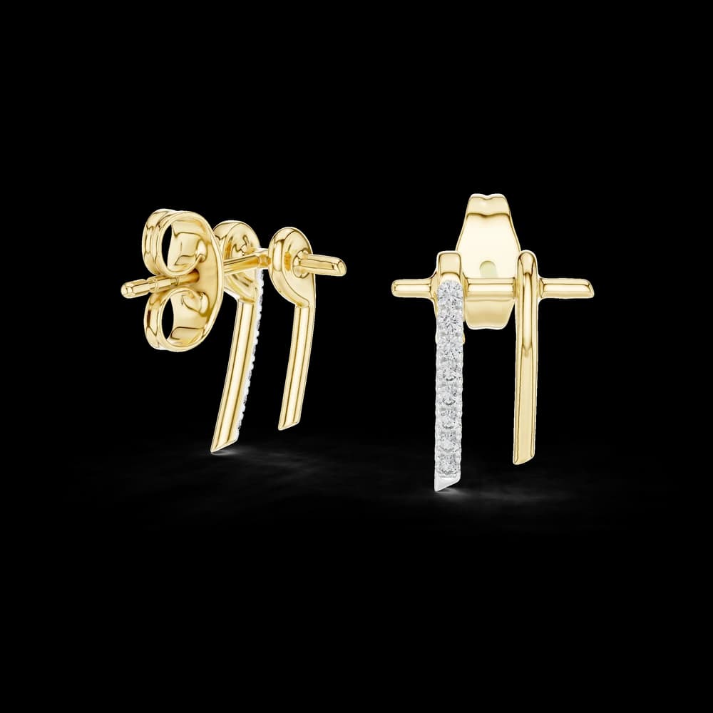 Gleaming Lab grown diamond Earrings set - Image 4 Gleaming Lab grown diamond Earrings set, view 4 of 6
