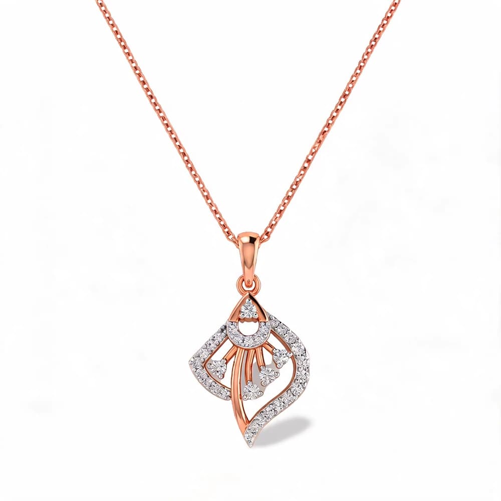 Gleaming Square Frame Lab Grown Diamond Pendant - Image 2 Gleaming Square Frame Lab Grown Diamond Pendant, view 2 of 5