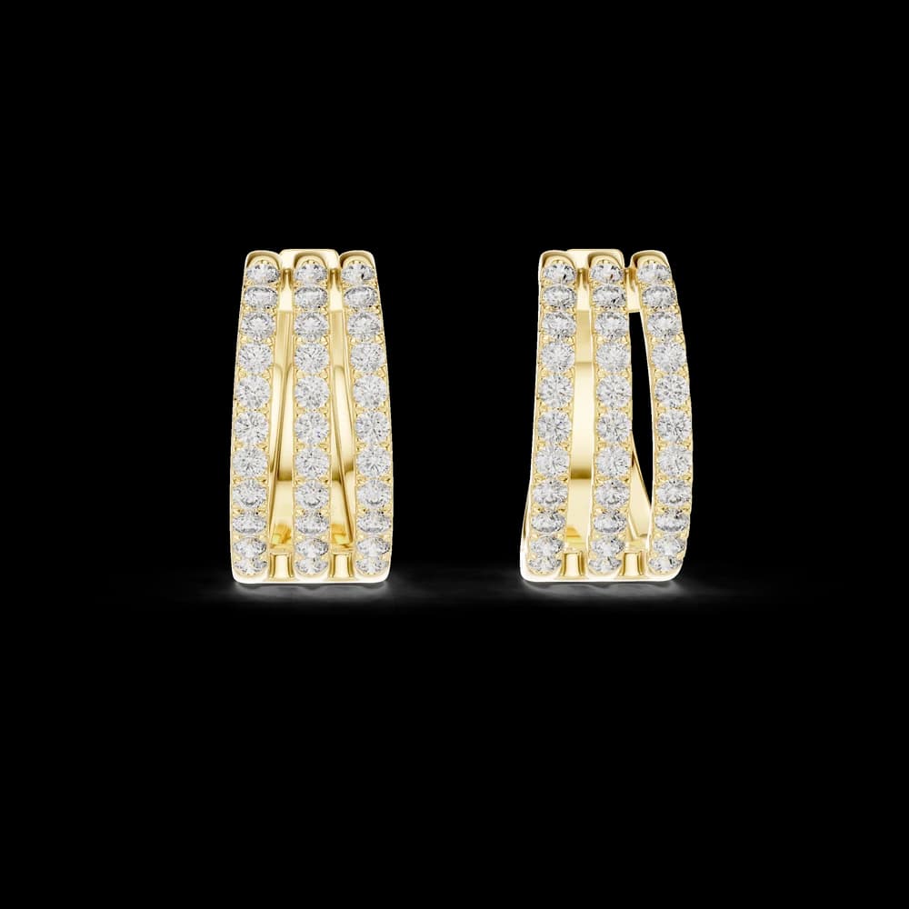 Gleams Lab grown diamond Earrings design - Image 3 Gleams Lab grown diamond Earrings design, view 3 of 6