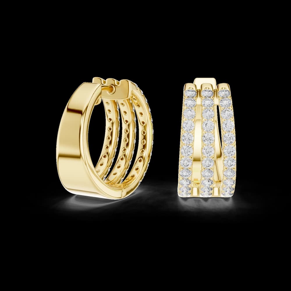 Gleams Lab grown diamond Earrings design - Image 4 Gleams Lab grown diamond Earrings design, view 4 of 6