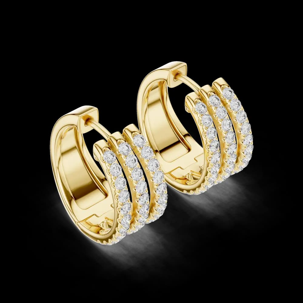 Gleams Lab grown diamond Earrings design - Image 5 Gleams Lab grown diamond Earrings design, view 5 of 6