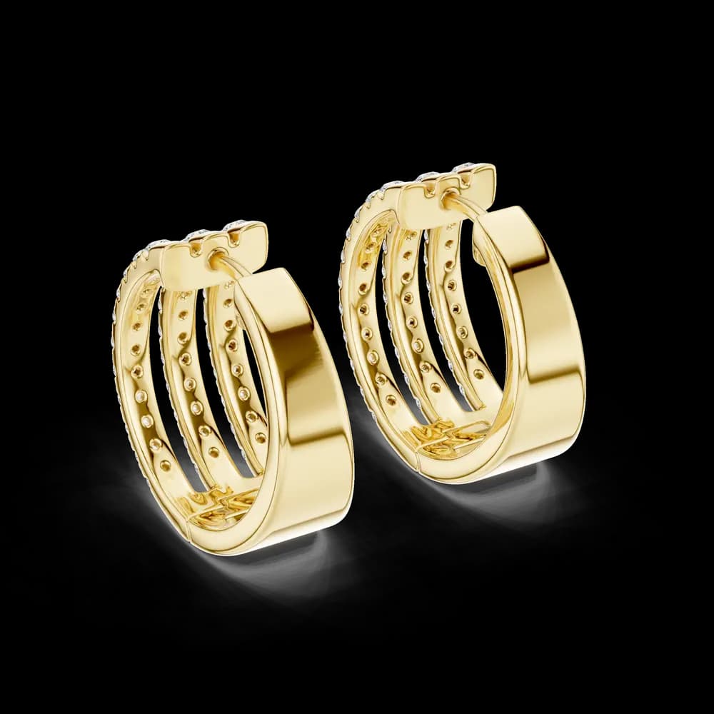 Gleams Lab grown diamond Earrings design - Image 6 Gleams Lab grown diamond Earrings design, view 6 of 6