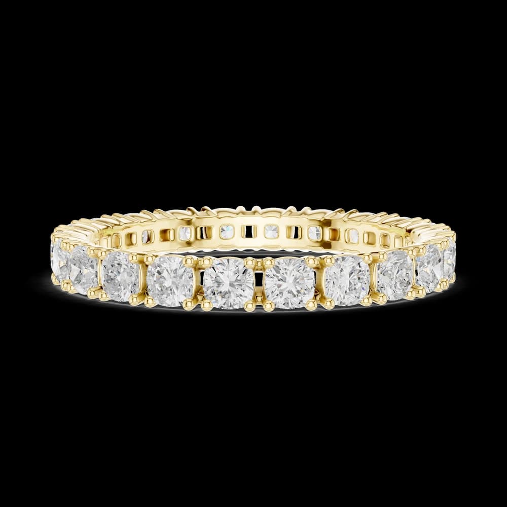 Cushion Cut Full Eternity Lab Grown Diamond Band - Image 6 Cushion Cut Full Eternity Lab Grown Diamond Band, view 6 of 6