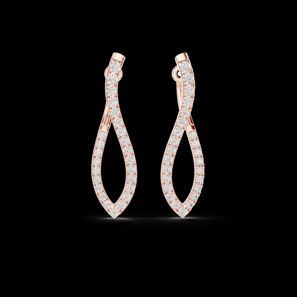 Glimmering Lab grown diamond Earrings style - Image 1 Glimmering Lab grown diamond Earrings style, view 1 of 6