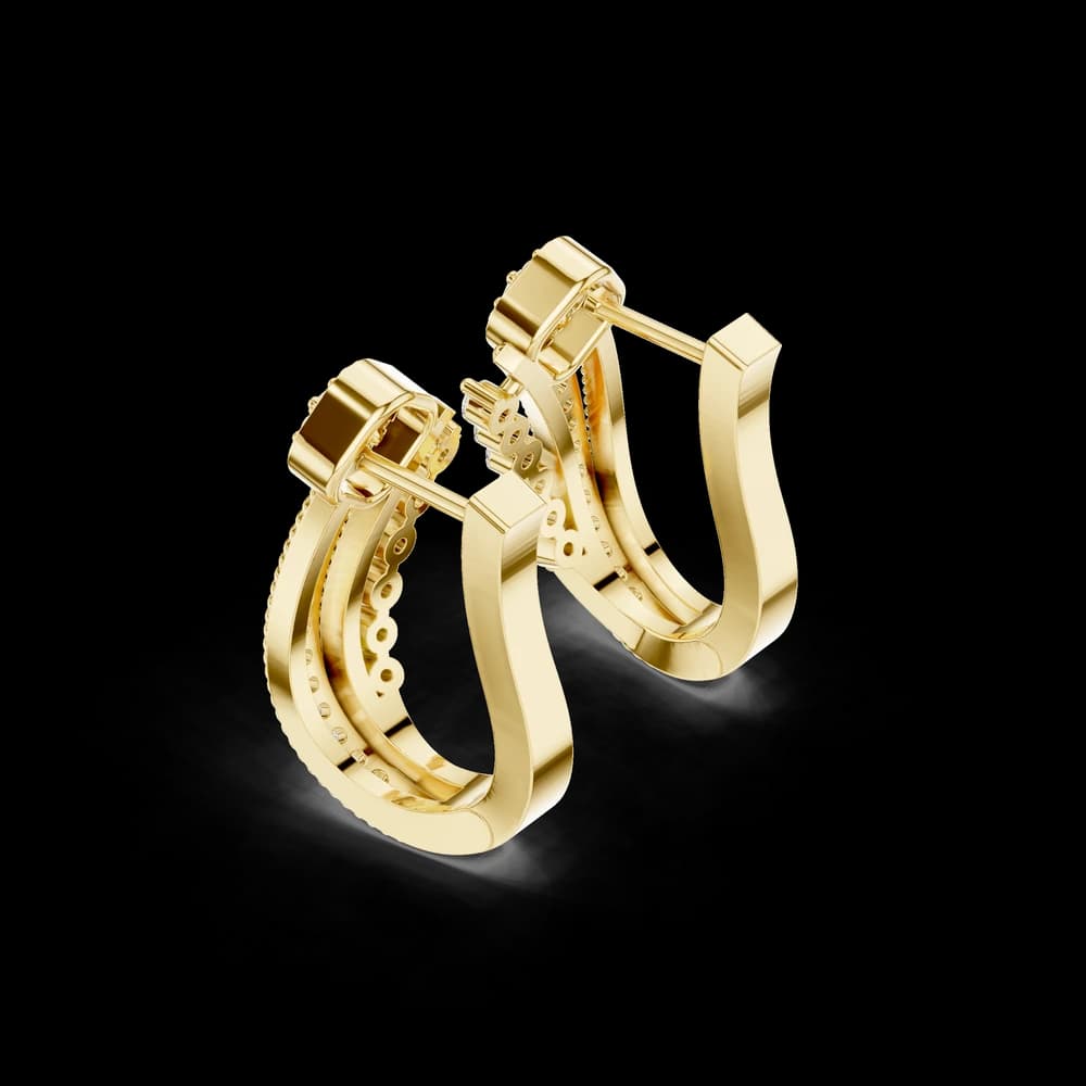 Glitz Glamour Lab Grown Diamond Earrings Accents - Image 5 Glitz Glamour Lab Grown Diamond Earrings Accents, view 5 of 6