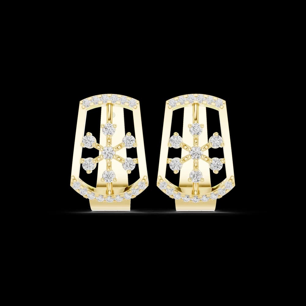 Global Trend lab grown diamond earring design - Image 3 Global Trend lab grown diamond earring design, view 3 of 6