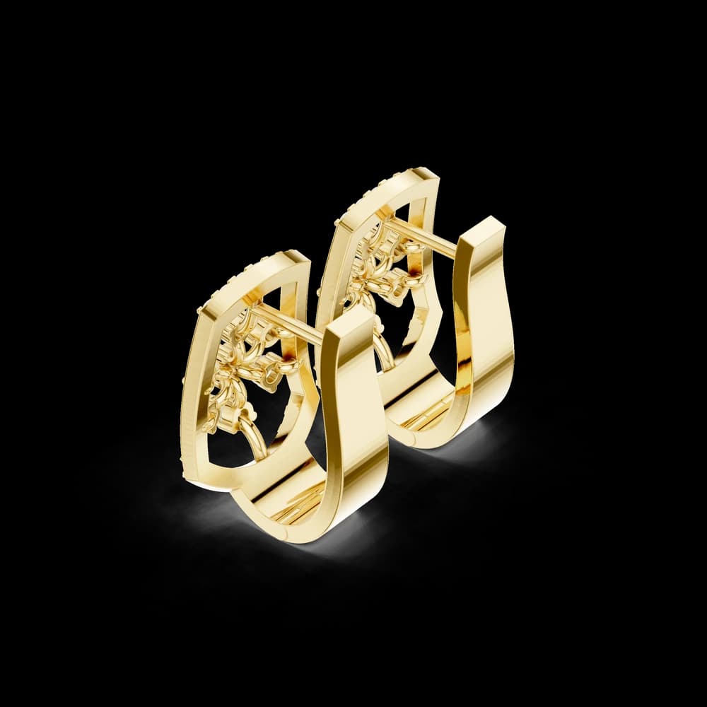 Global Trend lab grown diamond earring design - Image 5 Global Trend lab grown diamond earring design, view 5 of 6