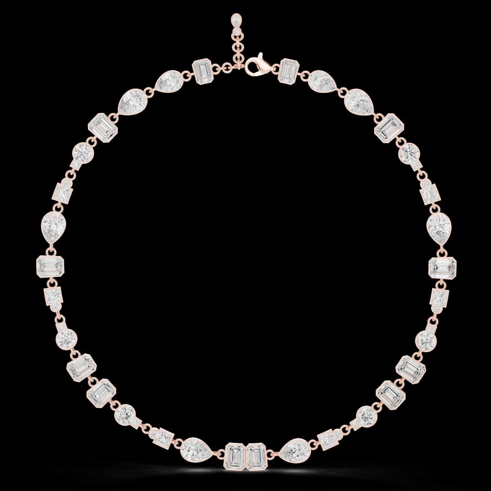 Glorious Emerald Princess Lab Grown Necklace - Image 1 Glorious Emerald Princess Lab Grown Necklace, view 1 of 6