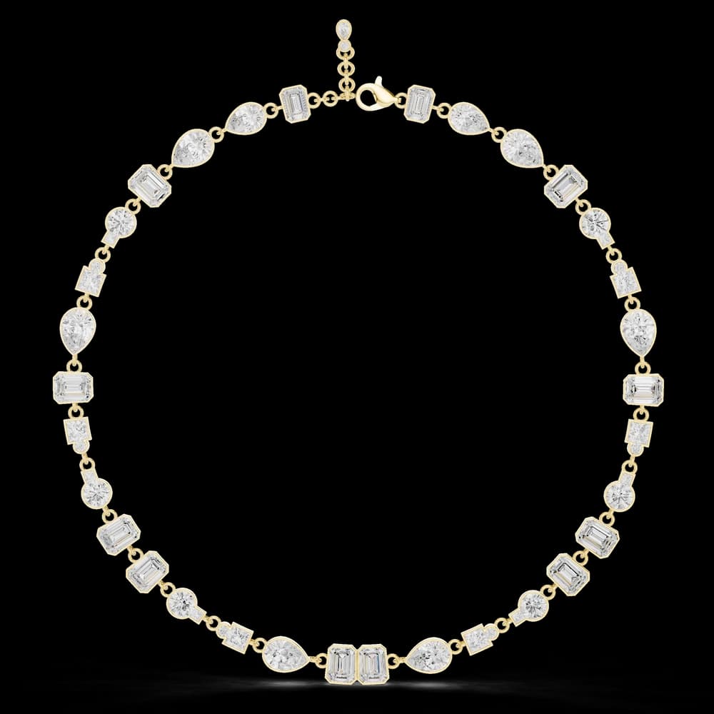 Glorious Emerald Princess Lab Grown Necklace - Image 3 Glorious Emerald Princess Lab Grown Necklace, view 3 of 6