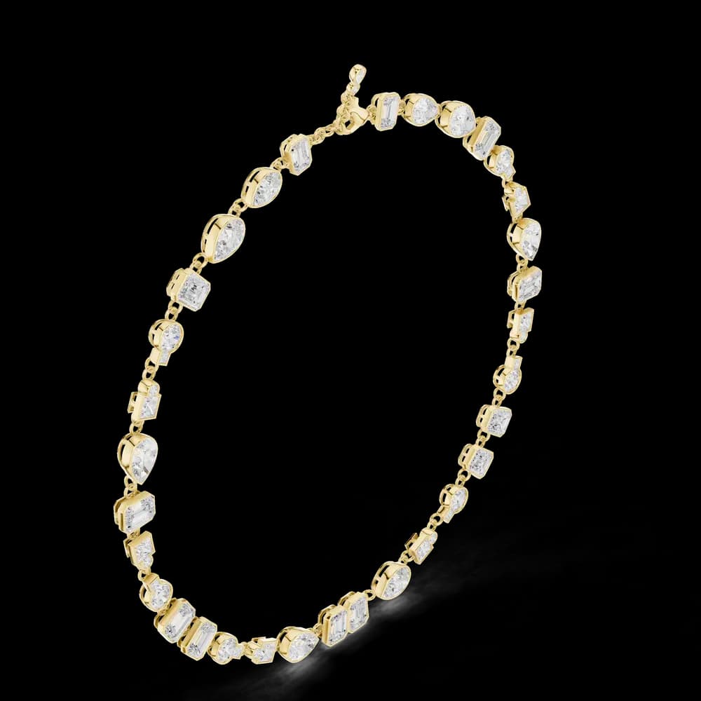 Glorious Emerald Princess Lab Grown Necklace - Image 4 Glorious Emerald Princess Lab Grown Necklace, view 4 of 6