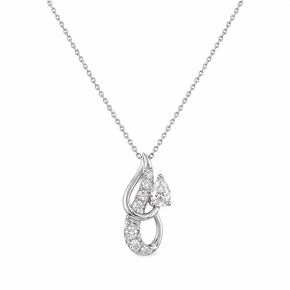 Glorious Filigree Medallion Lab Grown Diamond Pendant - Image 4 Glorious Filigree Medallion Lab Grown Diamond Pendant, view 4 of 5