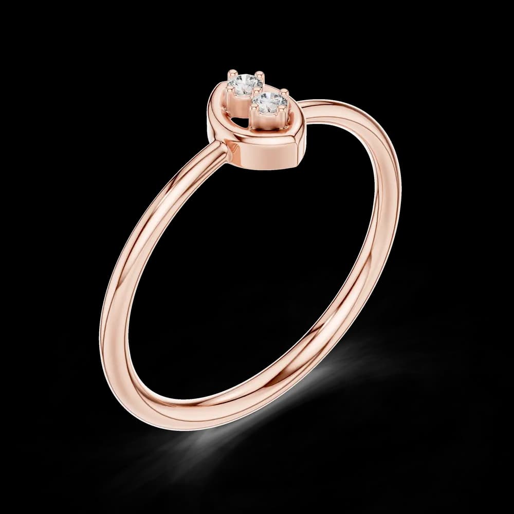 Glowing Lab grown diamond ring jewelry - Image 1 Glowing Lab grown diamond ring jewelry, view 1 of 1