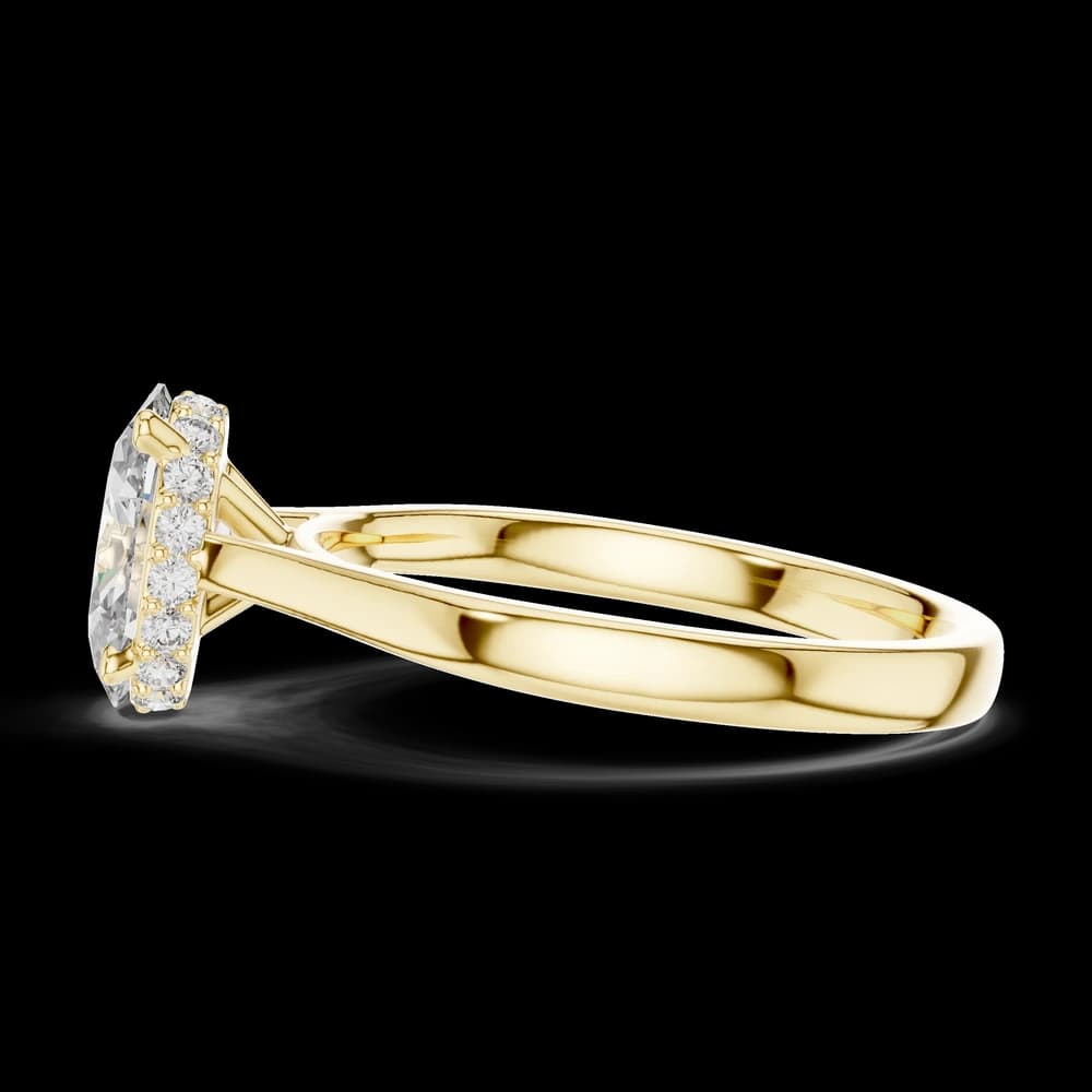 Oval Stone Solitaire Lab Grown Diamond Ring - Image 6 Oval Stone Solitaire Lab Grown Diamond Ring, view 6 of 6