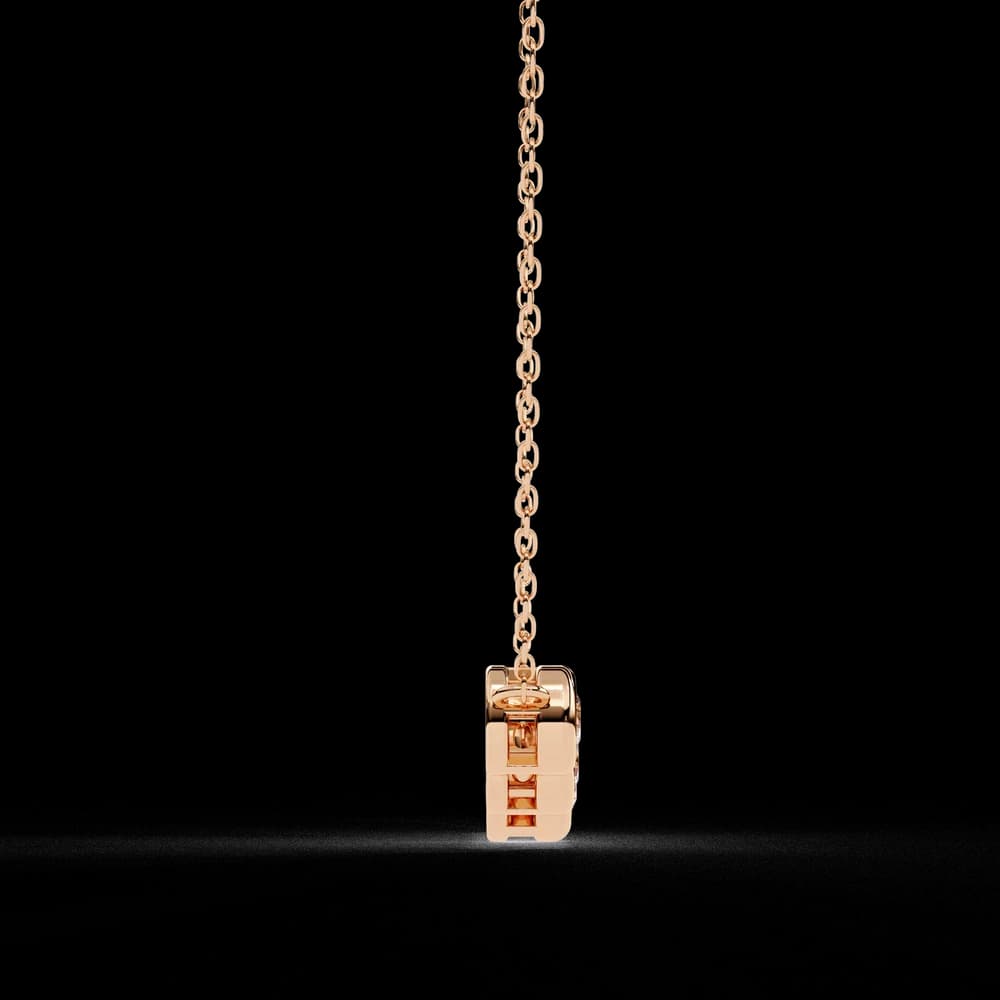Gold Curved Lab Grown Diamond Bar Necklace - Image 19 Gold Curved Lab Grown Diamond Bar Necklace, view 19 of 23
