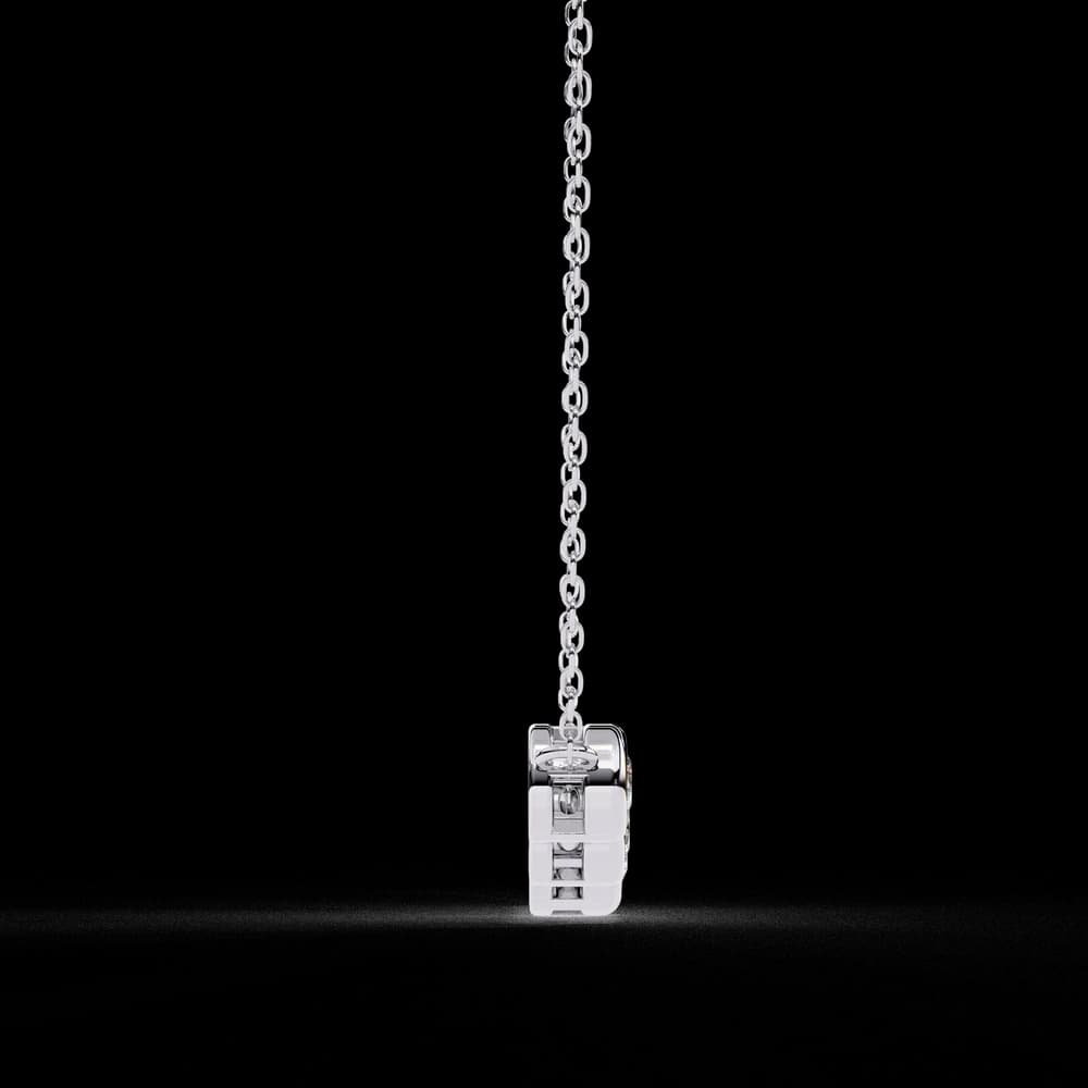 Gold Curved Lab Grown Diamond Bar Necklace - Image 20 Gold Curved Lab Grown Diamond Bar Necklace, view 20 of 23
