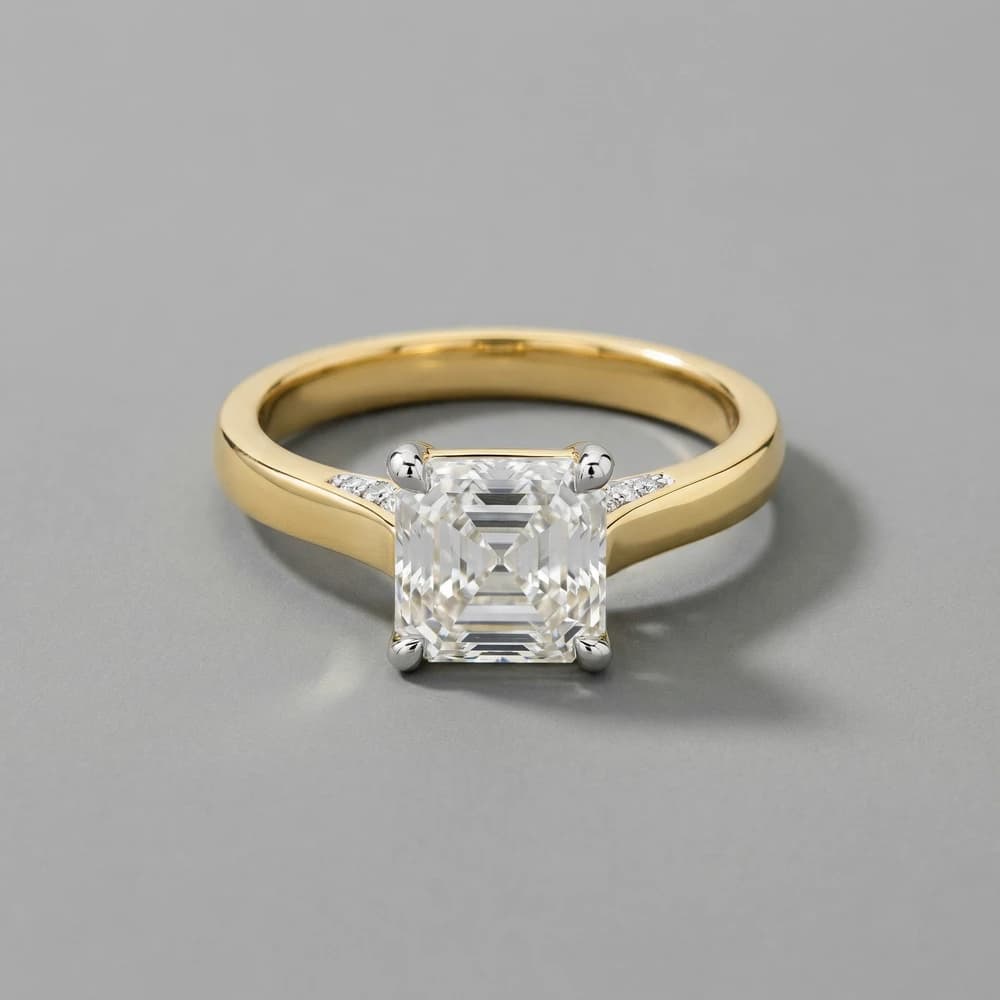 Asscher Cut Lab Grown Diamond Ring - Image 1 Asscher Cut Lab Grown Diamond Ring, view 1 of 4