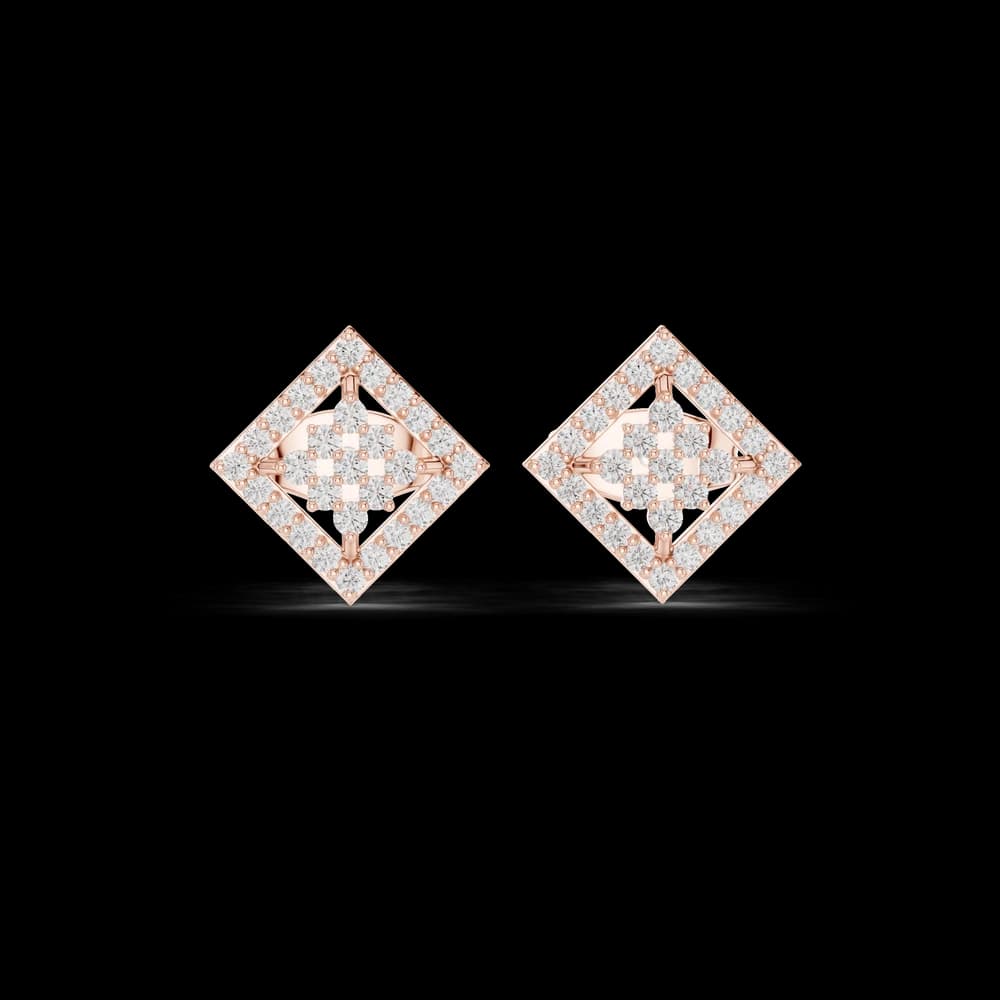 Golden Glow lab grown diamond earring design - Image 1 Golden Glow lab grown diamond earring design, view 1 of 6
