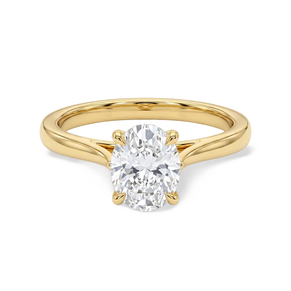 Graceful Oval Petal Lab Grown Diamond Ring - Image 1 Graceful Oval Petal Lab Grown Diamond Ring, view 1 of 4
