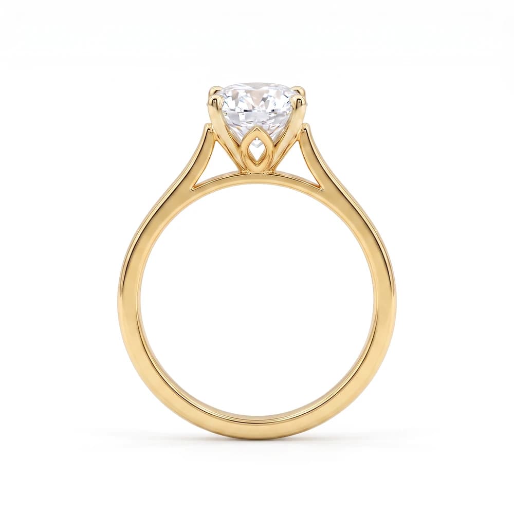 Graceful Oval Petal Lab Grown Diamond Ring - Image 4 Graceful Oval Petal Lab Grown Diamond Ring, view 4 of 4