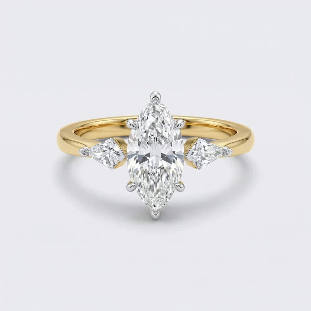 Marquise Lab Grown Diamond Ring - Image 2 Marquise Lab Grown Diamond Ring, view 2 of 3