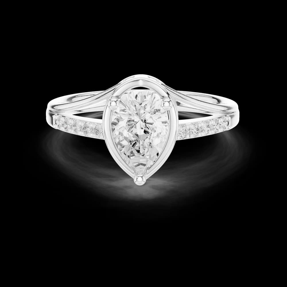 Halo Horizon Lab Grown Diamond Ring - Image 2 Halo Horizon Lab Grown Diamond Ring, view 2 of 6