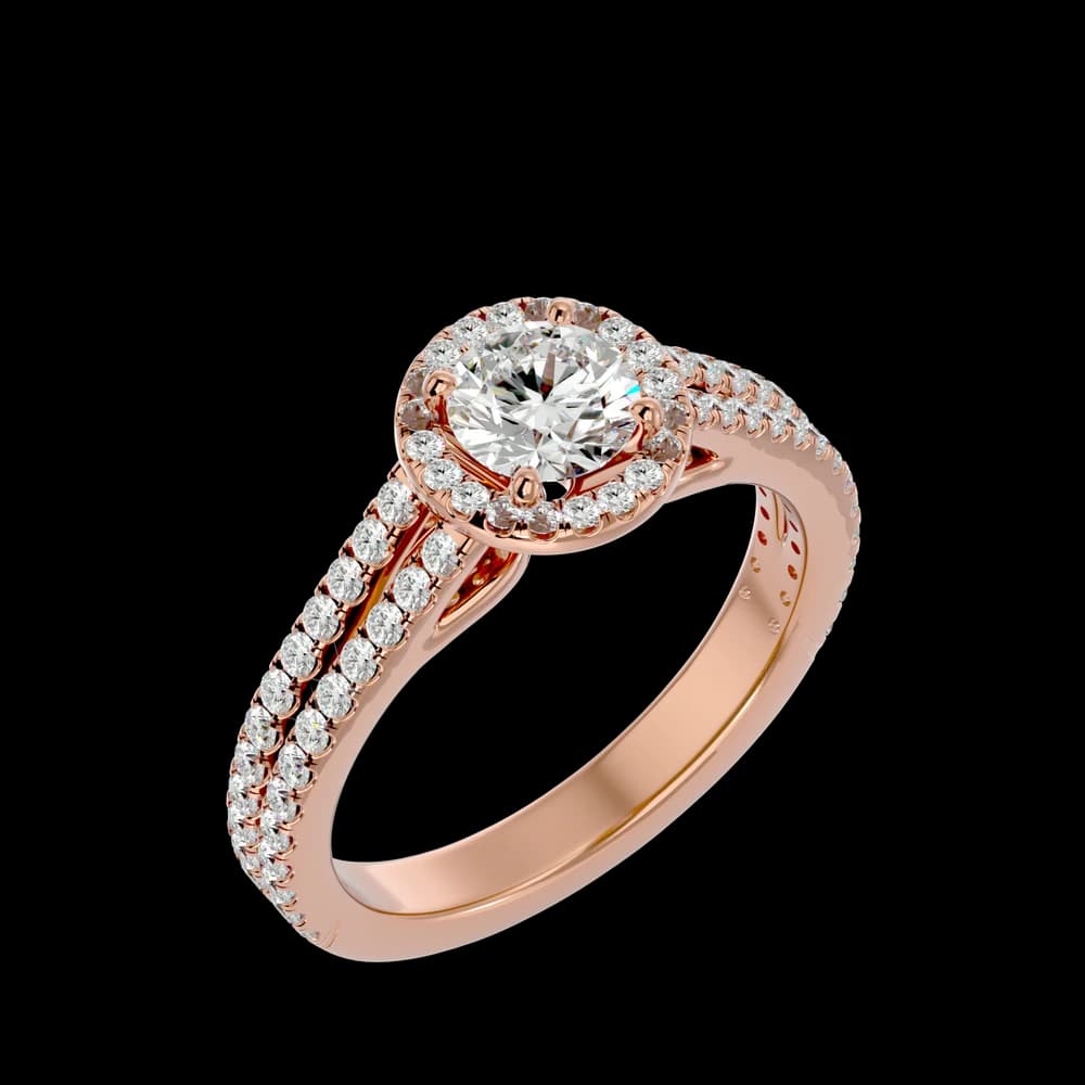 Handcrafted Lab Grown Diamond Ring with Elegant Detailing - Image 3 Handcrafted Lab Grown Diamond Ring with Elegant Detailing, view 3 of 4
